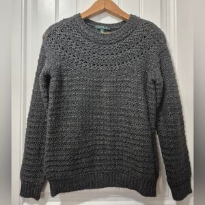 Womens Lauren RL Wool Alpaca Blend Sweater Size Large